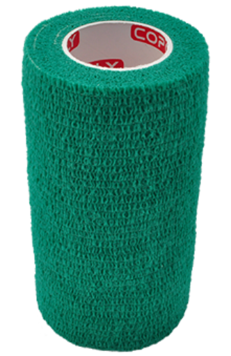 Afbeeldingen van Zelfklevend elastisch verband 10 cm - Groen