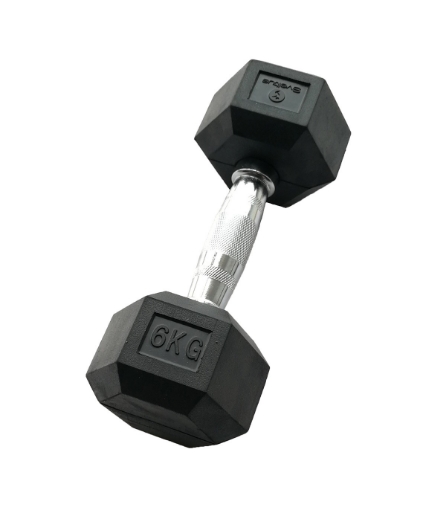 Afbeeldingen van Hexagonale dumbbell 6kg - Dumbbell