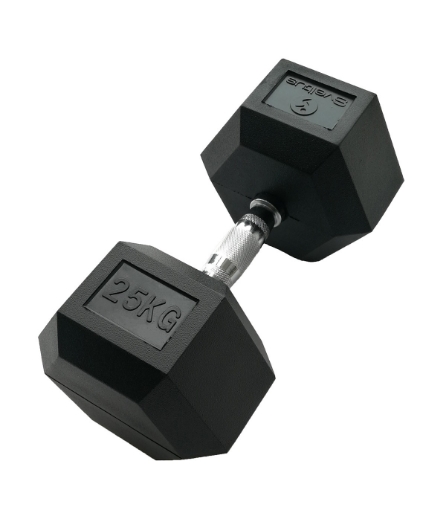 Afbeeldingen van Hexagonale dumbbell 25 kg - Dumbbell