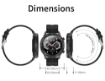 Afbeeldingen van Smartwatch Mx5 Zwart