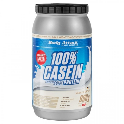 Afbeeldingen van CASEÏNE PROTEÏNE 100% - 900G VANILLE BODY ATTACK
