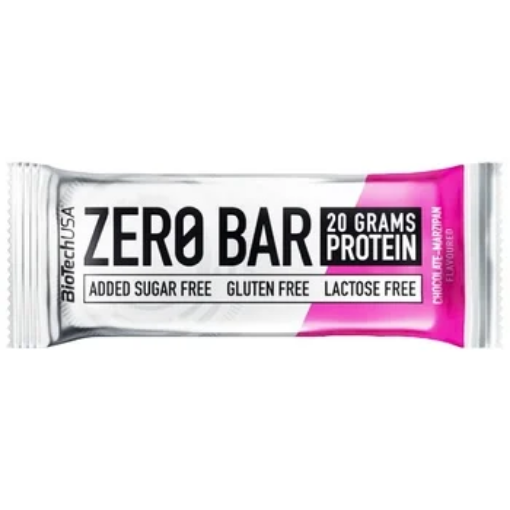 Afbeeldingen van Zero Reep 50g - Chocolade Marsepein BioTech