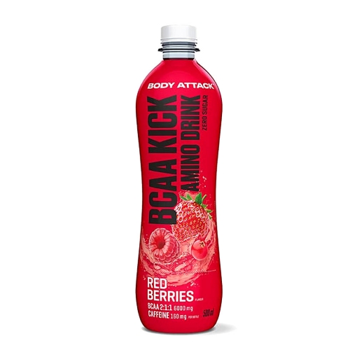 Afbeeldingen van BCAA KICK Rode Bessen - 500ml Body Attack