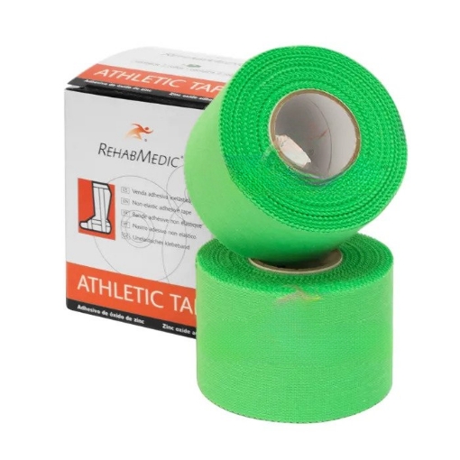 Afbeeldingen van Sporttape - Rehabmedic - 3,8 cm GROEN