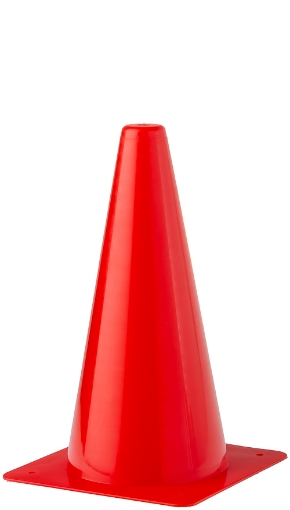 Afbeeldingen van Plastic Trainingskegel 30cm - Rood 
