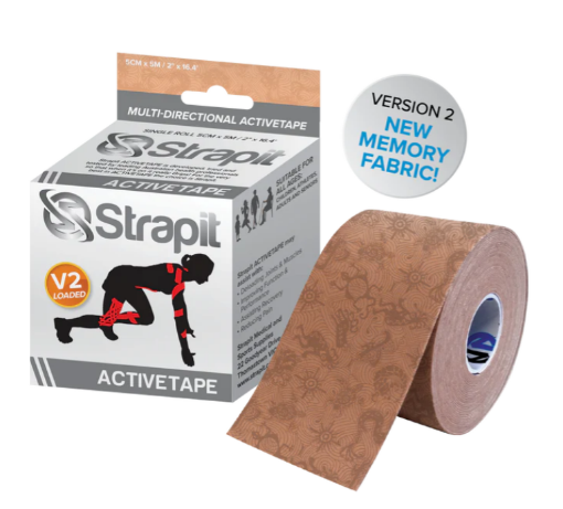 Afbeeldingen van Strapit ACTIVETAPE 5 cm x 5 m – Beige/Beige