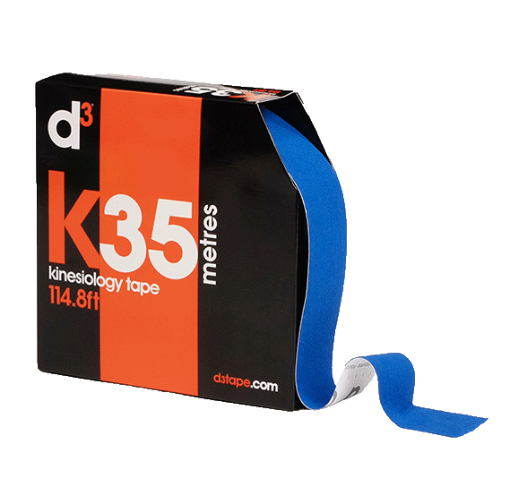 Afbeeldingen van K35 Kinesiologische Tape Koningsblauw 5cm x 35m - d3Tape