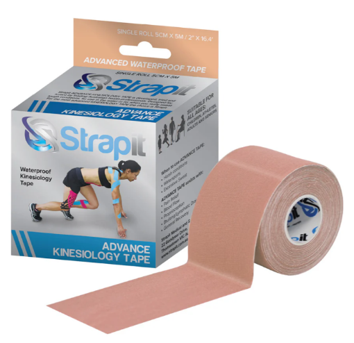 Afbeeldingen van Advance Kinesiologietape 5cm x 5m Beige – Strapit