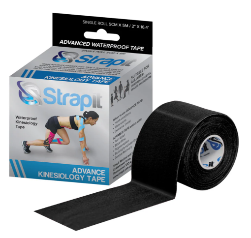 Afbeeldingen van Advance Kinesiologietape 5cm x 5m Zwart – Strapit