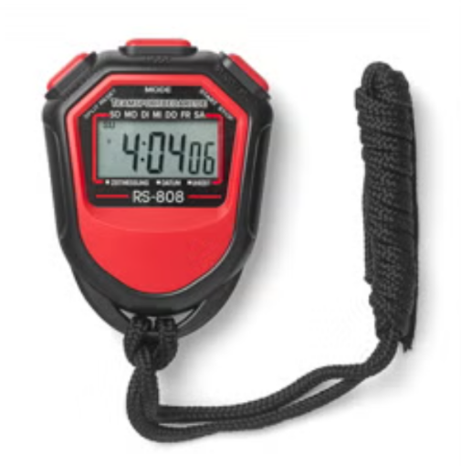 Afbeeldingen van Digitale stopwatch (1/100 sec) Rood