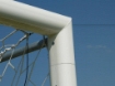 Afbeeldingen van Poarta Fotbal Aluminiu 7.32x2.44 m, cu cadru fix de sol