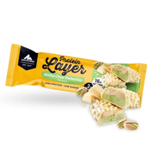 Afbeeldingen van Protein Layer reep 50 g – Witte chocolade & pistache